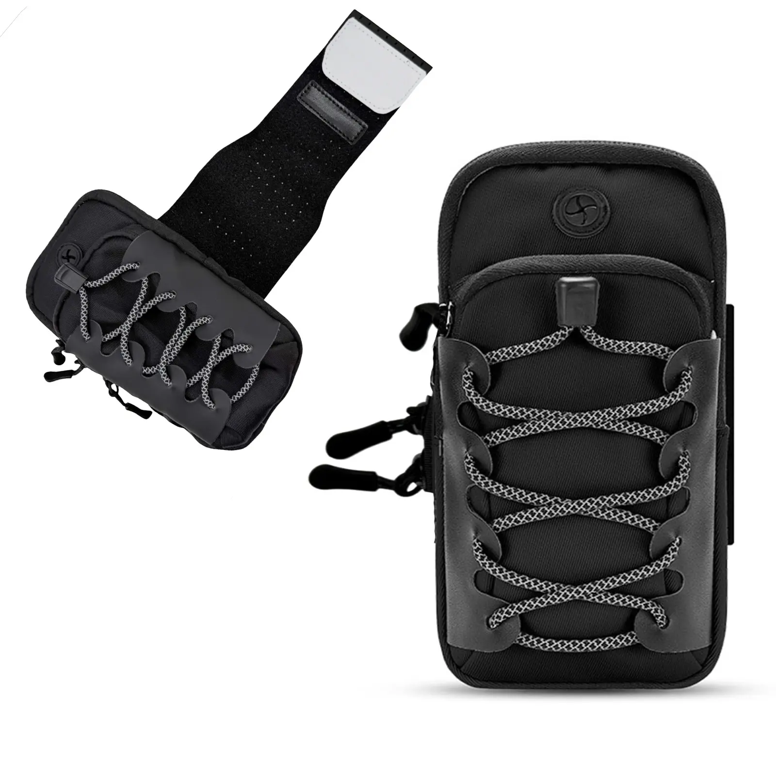 Electric Dirt Bike Front Frame Bag & Battery Cover Storage Bag – Fits Electric Dirt Bikes, Plus Sports Arm Strap Bag & Wrist Bag for Phone Storage, Essential Bike Accessories for Rides