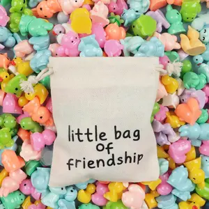 20pcs/50pcs Mixed Color Resin Accessories Gift, Little Bag Of Friendship, Cute Resin Fashion Gift For Best Friends And Family, Surprise Gifts, Party Favors
