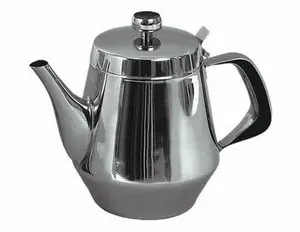 Stainless Steel Gooseneck Tea & Coffee Pot w/ Vented Hinged Lid