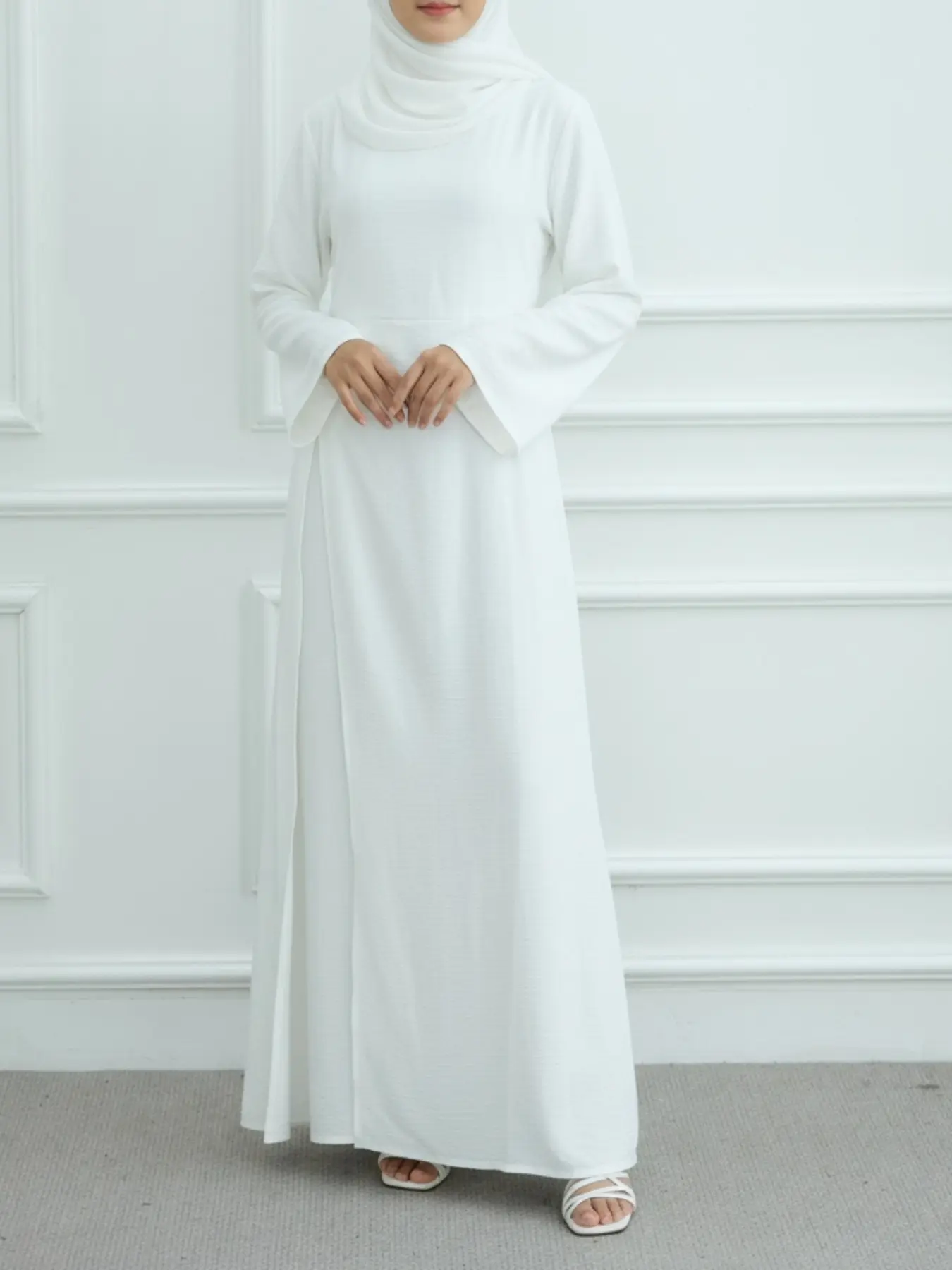 Muslim Women Plain Simple Modest Style Dress with Back Tie, Waist Cinching, Decorative Buttons, Perfect for Friend Gatherings & Casual Occasions, Modest Muslim Outfits, Maxidresses, Long Sleeve Dresses - TikTok Shop Muslim Women Plain Simple Modest Style Dress with Back Tie, Waist Cinching, Decorative Buttons, Perfect for Friend Gatherings & Casual Occasions, Modest Muslim Outfits, Maxidresses, Long Sleeve Dresses - TikTok Shop