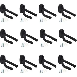 12 Pack Wall Mount Guitar Hangers Hooks Holders