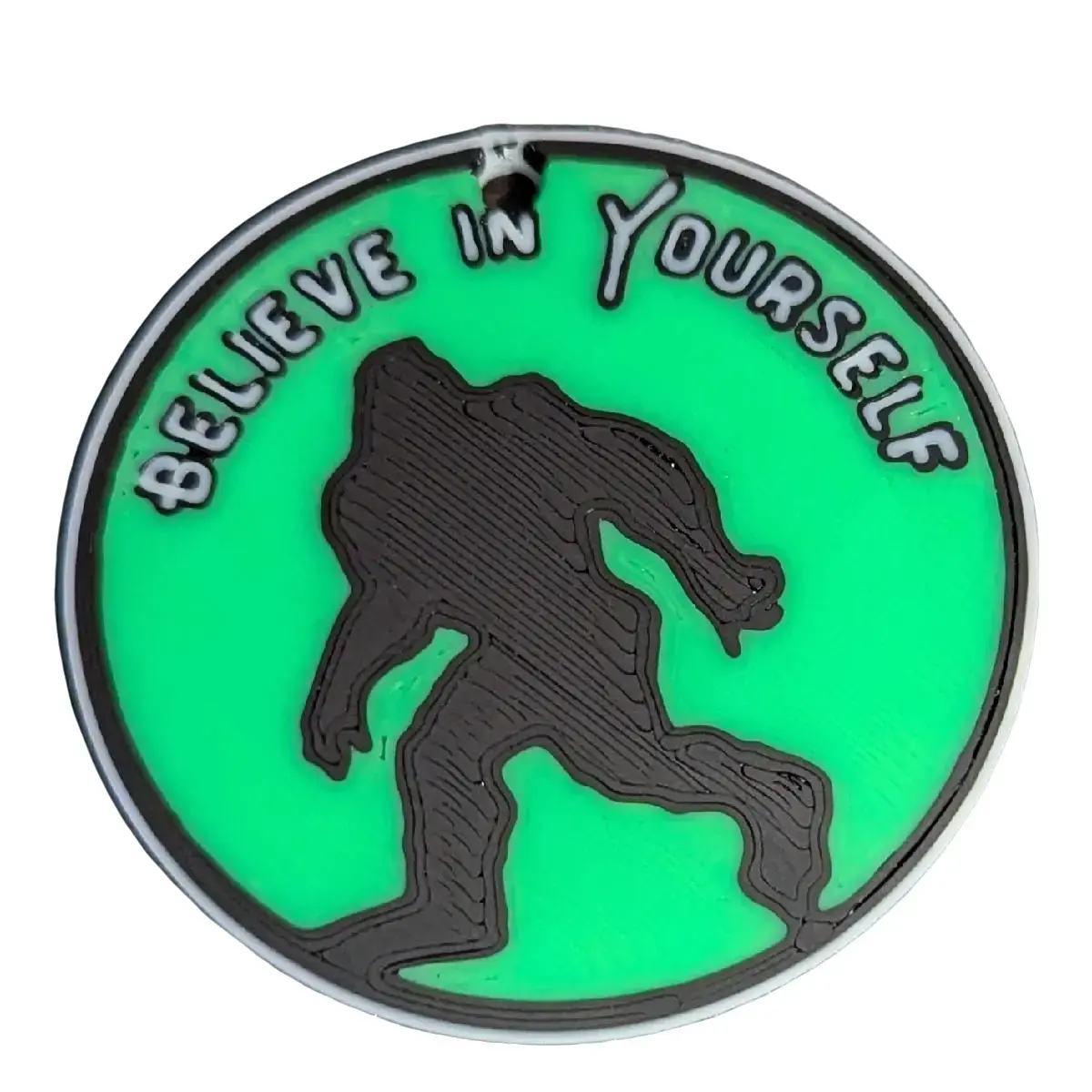 Believe In Yourself Bigfoot Keychain