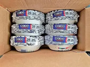 72 Count Disposable Paper Bowls 10 oz Stronger