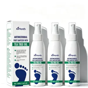 3-Pack Tea Tree Oil Foot Spray Cracked Heel Repair 100ml Fast-Absorbing Formula aloe vera long-lasting disinfectant Foot Spray Fight Odor Control Hydrating Mist Dry Feet Daily Foot Care Therapy