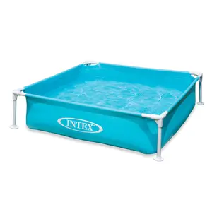Intex 4ft x 12in Mini Frame Kiddie Beginner Swimming Pool, Ages 3 and Up, Blue
