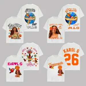 [Collection] Tropitour 2026 World Tour Dates Graphic Shirt, Latin Pop Reggaeton Fan Tee, Bichota Season Streetwear, Retro Music Merch Outfit