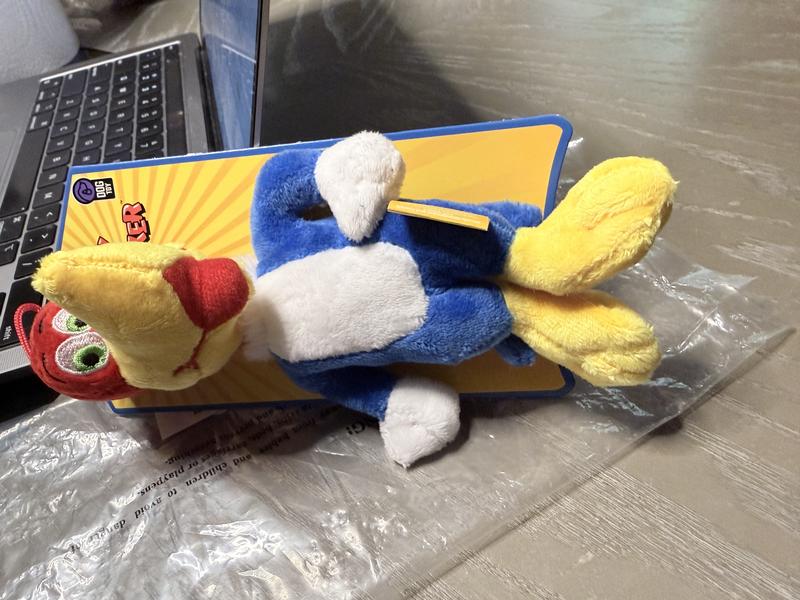 Multipet Woody Woodpecker Plush Dog Toy 6” Official Squeaky Chew Toy for Small to Medium Dogs Soft Durable Multicolor Character Design
