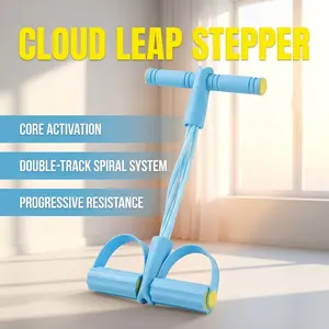 Aesthetic Blue Cloud Leap Activity Aid with Spiral Pull System | Compact Home Wellness Tool