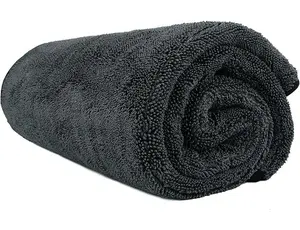 Professional Car Drying Towel (36"x 24") with Twisted-Loop Technology, 1200GSM for a Streak-Free Finish – Microfiber Towels for Cars, Trucks, SUVs, RVs and Motorcycles
