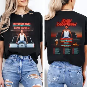 Women's Fitted Cotton Short-Sleeve Round Neck Print T-Shirt - Casual Bailey Zimmerman Streetwear Country Trend Clothes (to10128)