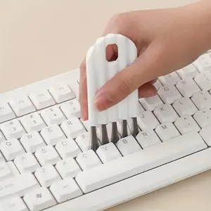 Soft Keyboard Cleaning Brush Flexible Handheld Dusting Tool for Office Desks (Random Color)