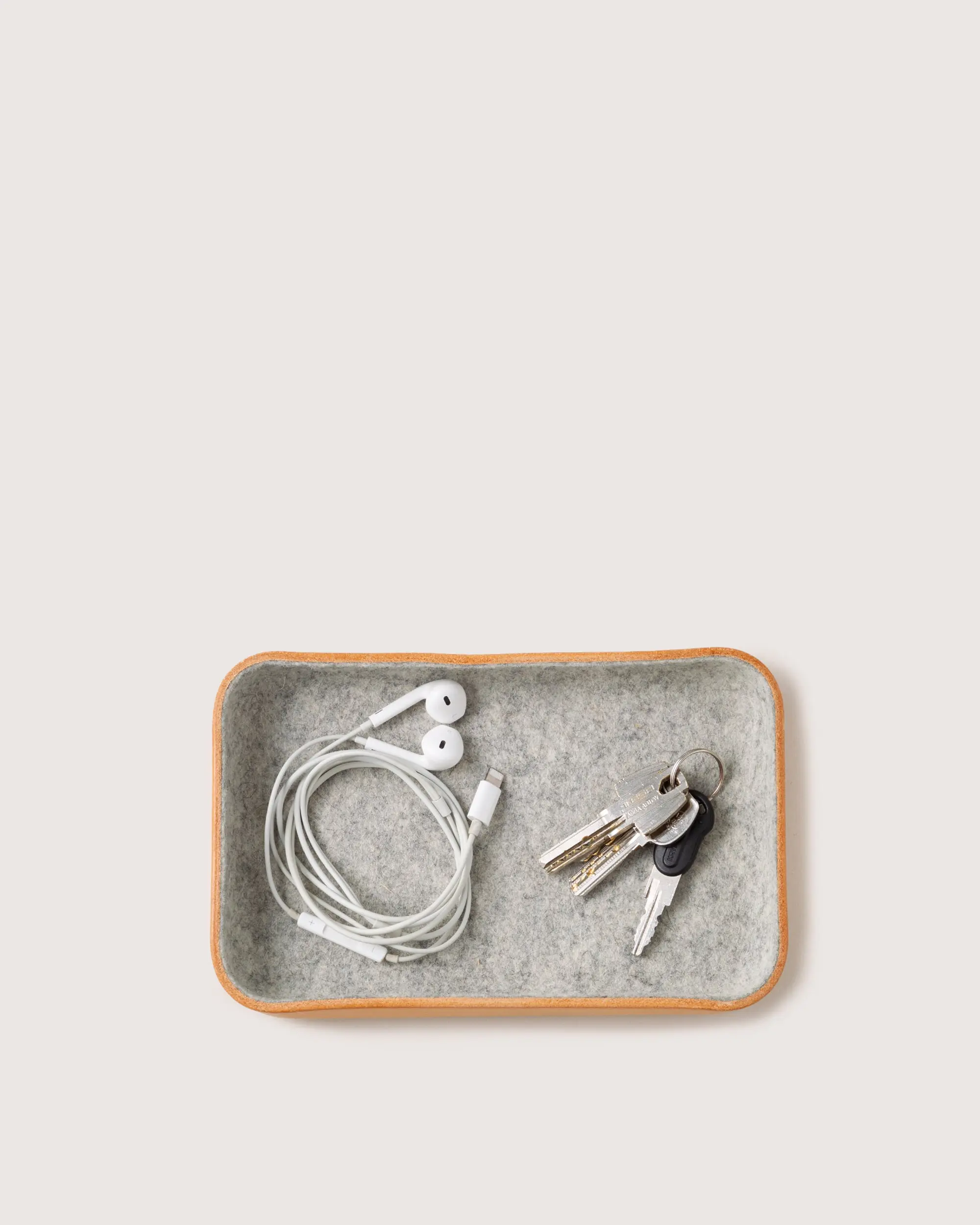 Kawabon Leather/Merino Wool Small Tray