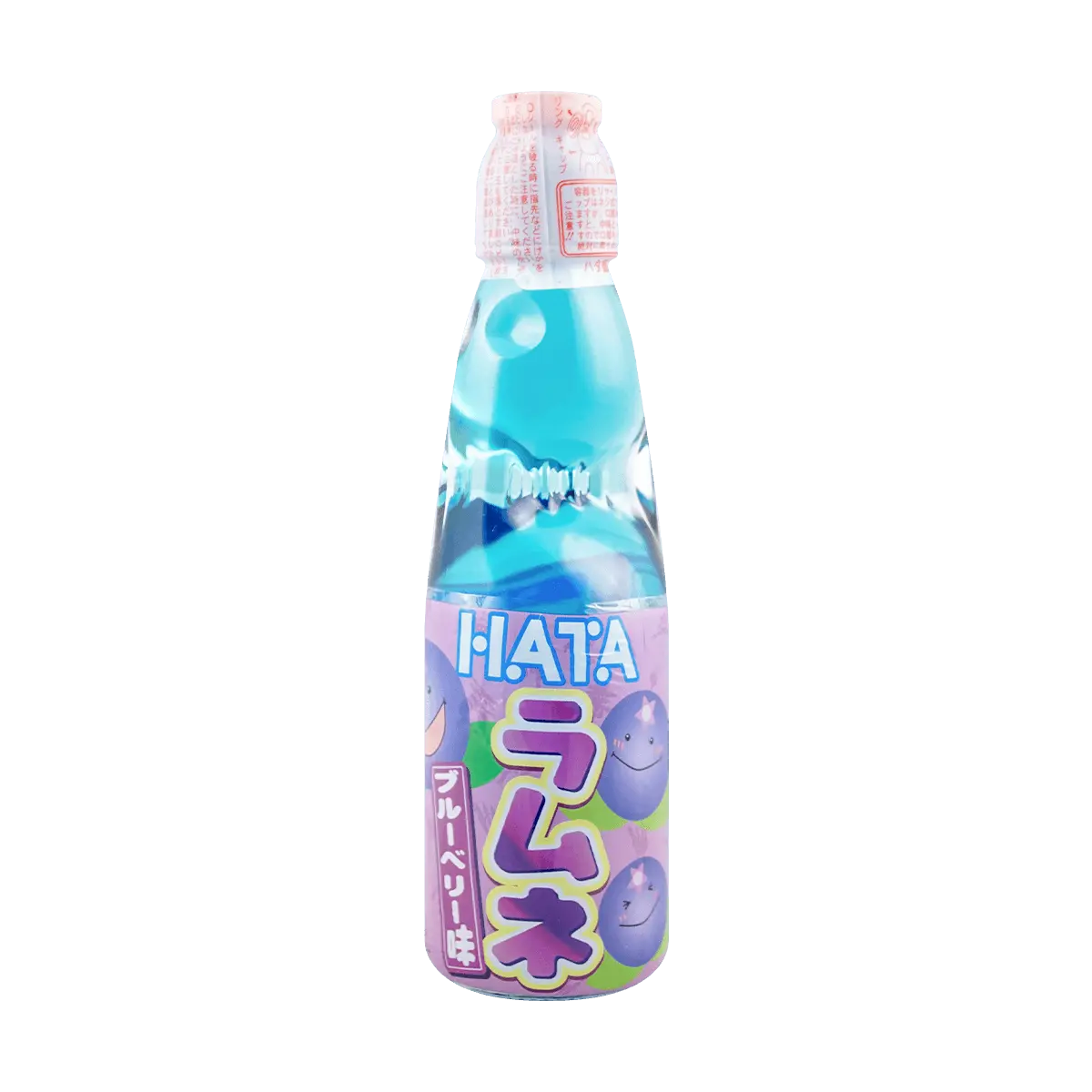 HATAKOSEN Japanese Ramune Blueberry Soda 6.76oz - Refreshing Carbonated Drink