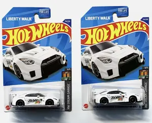 2 Hot Wheels JDM Liberty Walk Nissan GTR R35 White LB Silhouette Works LBWK 154/250 JDM SET