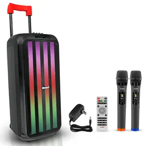 5Core Bluetooth Party Speaker 8 Inch PA RGB Partybox Karaoke Machine + 2 Wireless Mic Does not apply