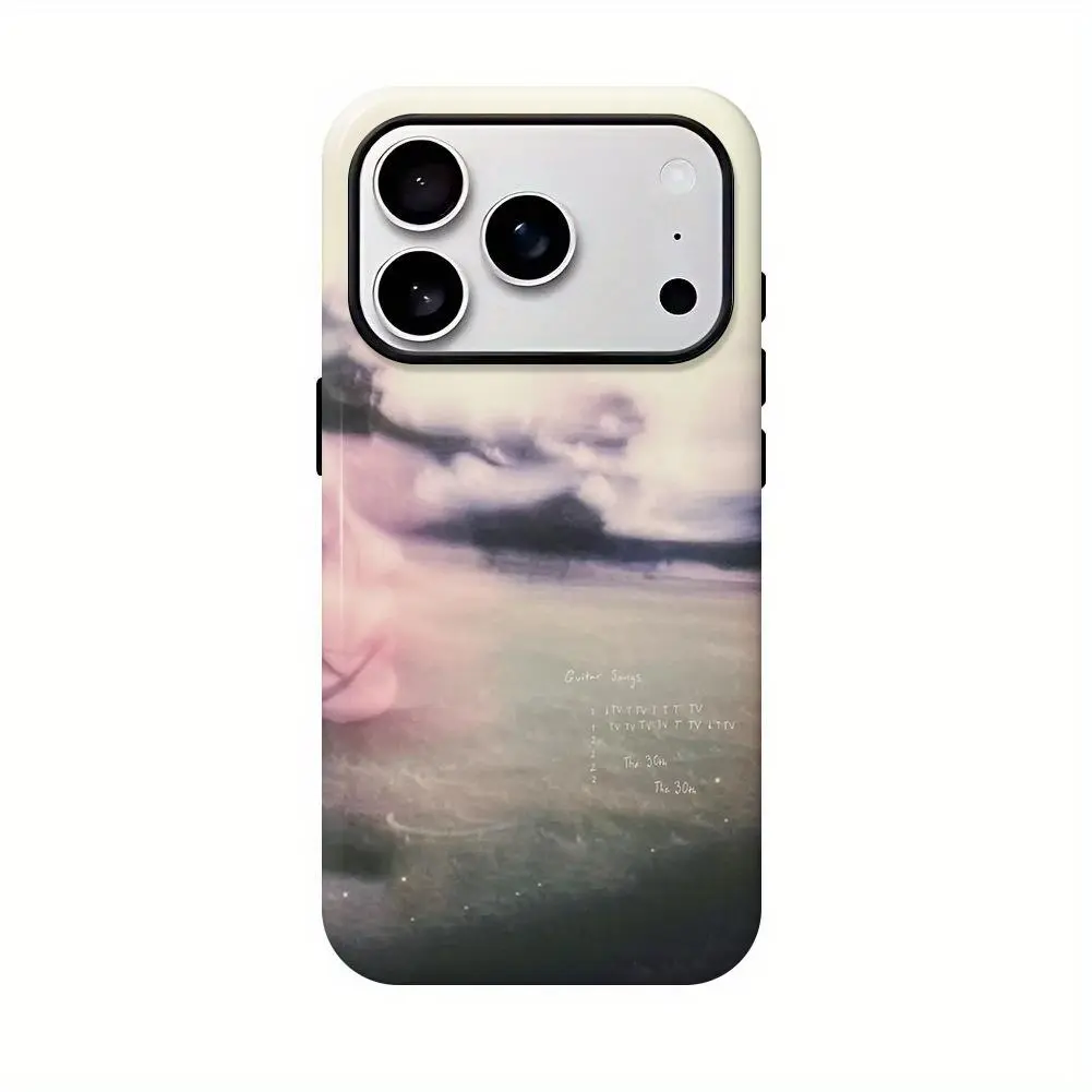Fashionable Artistic Music-Themed Billie Smartphone Case - Durable Camera Cutout Design, Shockproof, Anti-Slip Matte Finish, Low Profile Luxury UV Printed for iPhone 17 16 15 14 13 12 11 Pro Max Plus, Handheld Devices Protection Accessories