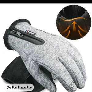 100% Waterproof Winter Gloves -30℉ Warm Windproof All Fingers Touch Screen Gloves for Men Skiing and Outdoor Work
