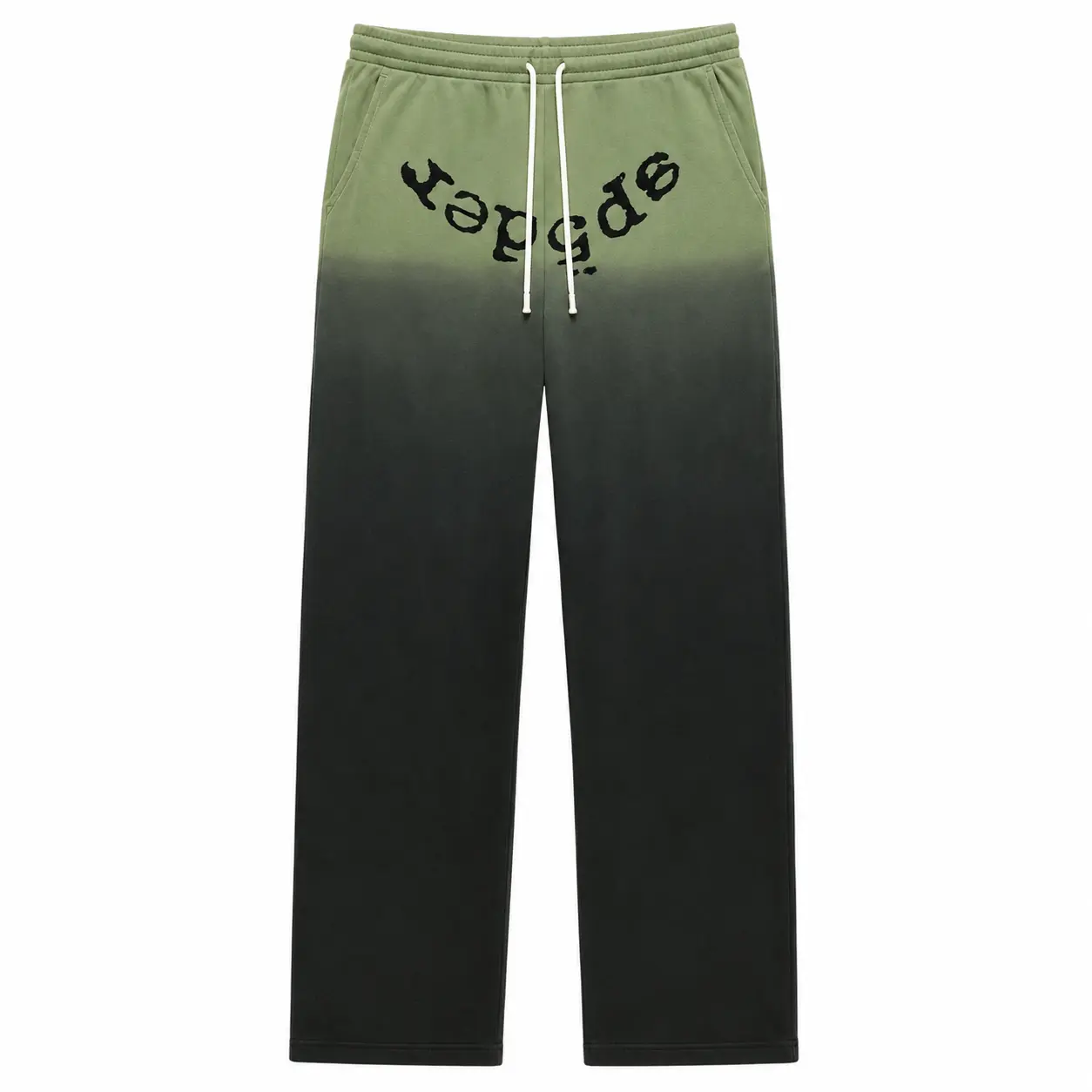 Sp5der Ombre Graphic Sweatpants Relaxed Fit Streetwear Jogger Pants