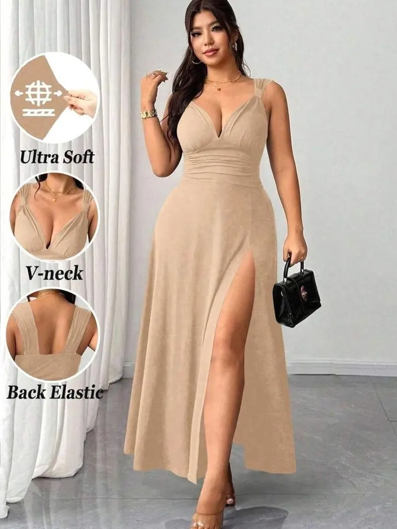 fashion nova plus size party dresses Siren Wetlook Long Dress – Di Petsa