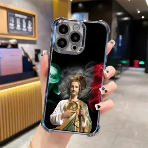 St. Jude Pattern Shockproof Phone Case For iPhone For iPhone 17/16/15/14/13 Pro Max Plus Four Corners Cases 253