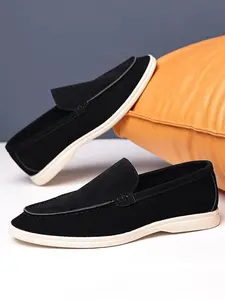 Men's Slip-On Beanies Shoes, PU Upper, Rubber Sole, Casual Style, All Seasons, Comfortable and Durable, Perfect for Daily Wear