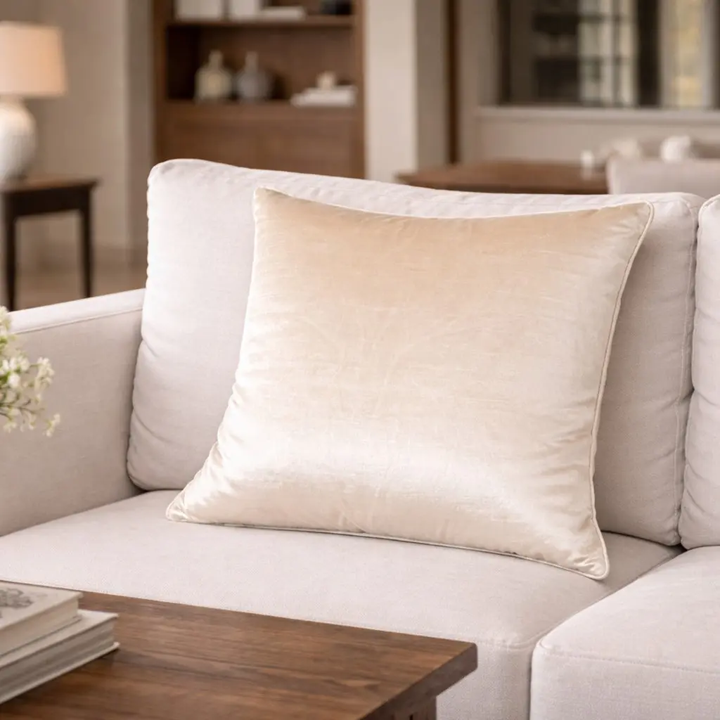 Castle Hill Zain Solid Light Beige Pillow