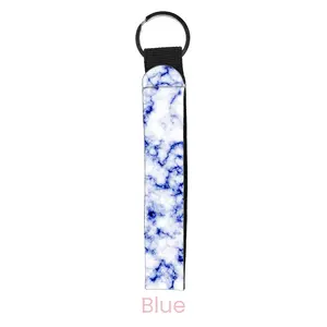 abbyrose Marble Wristlet Key Chain Blue