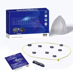 Magnetic Chess Game , Full-Size Pieces with String, Travel Board Game, Puzzle Strategy Game for Kids Adults Family Camping