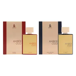 Bundle of EBC Amber Oud Rouge for Women and Oud Blue Unisex Edition Perfume, 100ml Eau de Parfum
