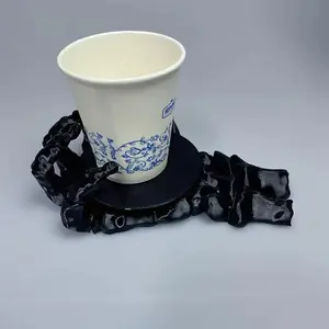 Skull Hand Cup Holder, Fits Cups Up to 3.54 Inches, Perfect for Halloween and Holiday Decor, Plastic Skull Theme Decoration