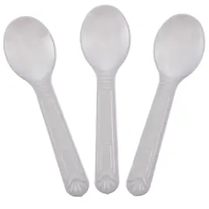 Mini Plastic Tasting Spoons And Ice Cream Spoons (Pack with 100 spoons)