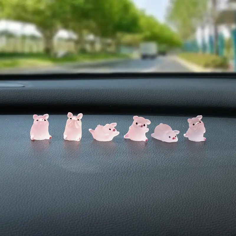 Cute Piggy Design Car Ornament, Car Dashboard Decoration, Car Interior Decoration Accessories for Women & Girls, Car Accessories for Car, Car Interior Accessory, Girly Car Accessories