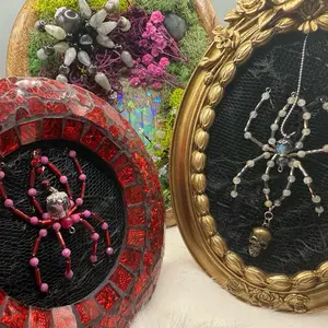 Beaded Spiders in Frames