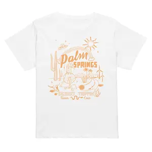 Palm Springs | White | Women’s high-waisted t-shirt