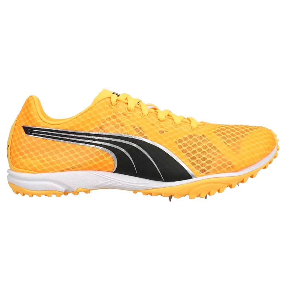 PUMA Mens Evospeed Haraka 7 And Field Track-Field Sneakers Shoes - Yellow PUMA Mens Evospeed Haraka 7 And Field Track-Field Sneakers Shoes - Yellow
