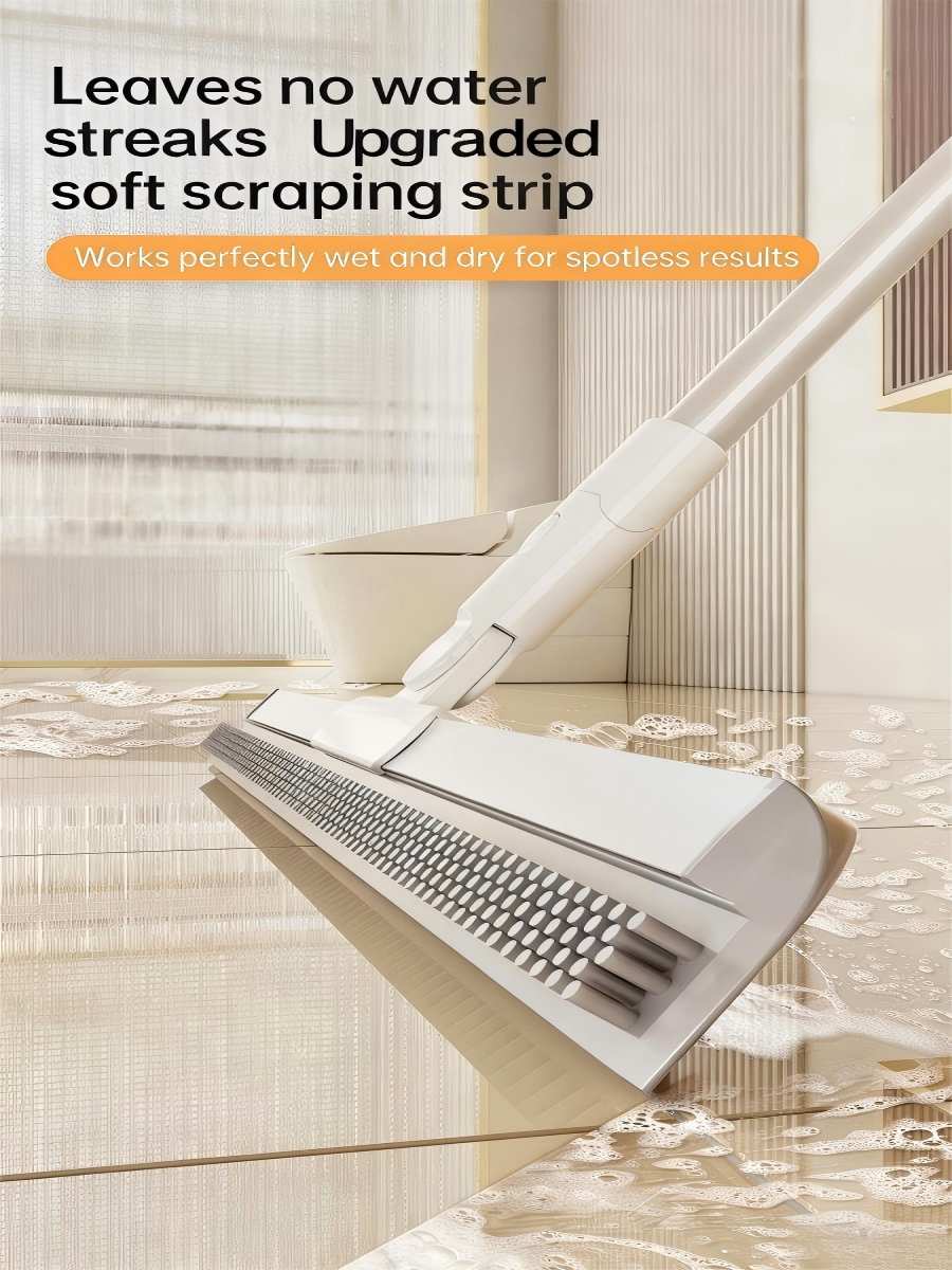 Multifunctional 4-in-1 Magic Broom | Floor Scraper & Hair Sweeper Brush for Kitchen, Bathroom & Carpet