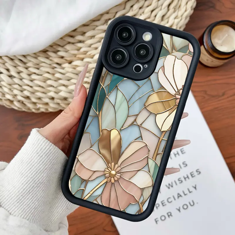 Softcase for iPhone11/12/13/14/15/16/promax/x/xs/xr/xsmax CasePremium Vintage Flowers Anti-Fall Shockproof Protective Slim Cover, Accessories, Smartphone, Cellphone