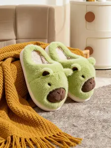 Cartoon Comfortable Cute Capybara Slippers, Indoor Outdoor Couple Warm Plush Shoes, Cozy Home & Office Footwear, Fuzzy Warm Slippers