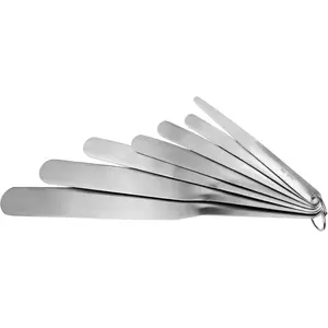 958-G01 Caulking Spatula Set, Multi-Purpose Caulking Tooling 7-, Stainless Steel Circular Fixed Caulking  Set, Widths from 3/8" to 1-1/2", Easy to Handle Spatula Set