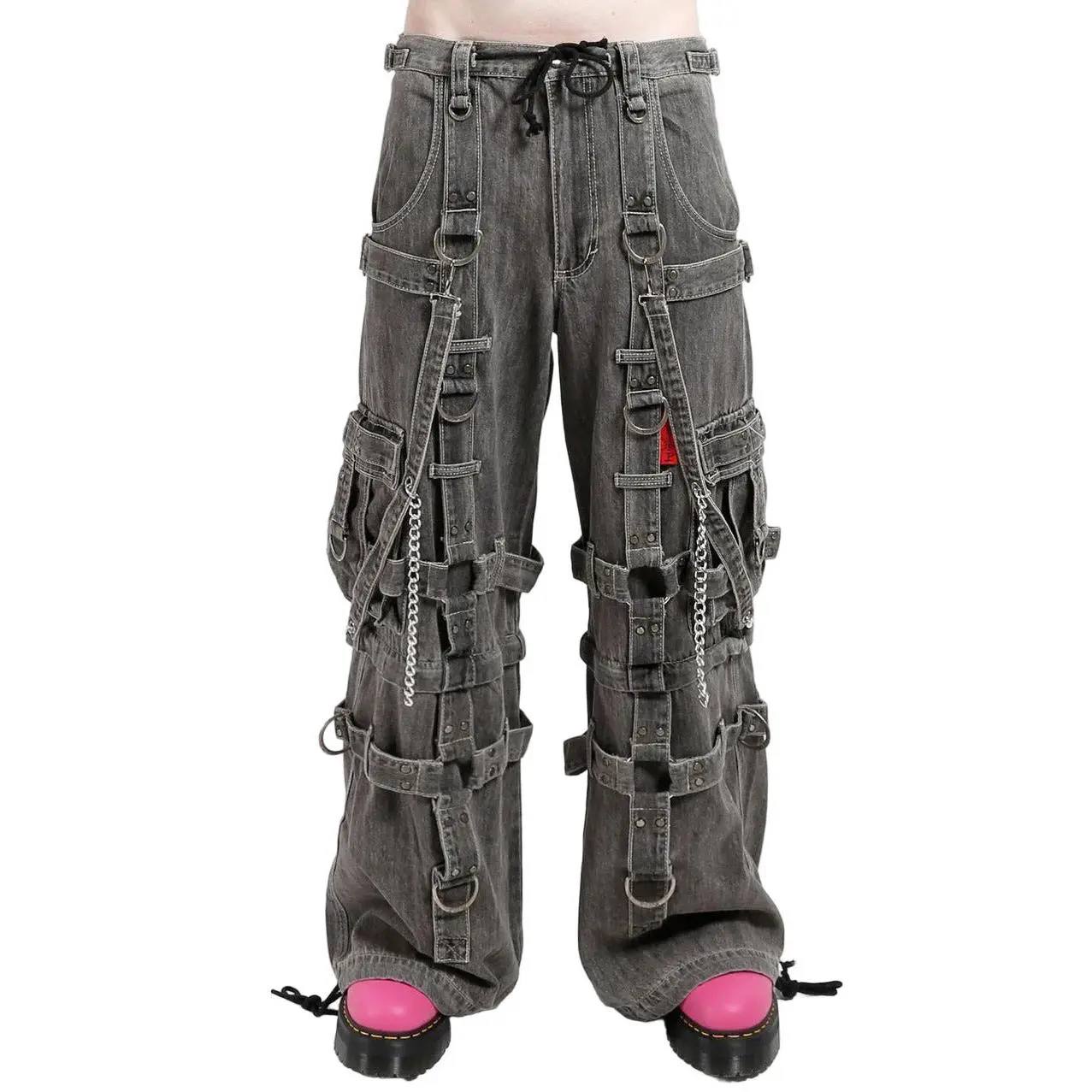 Tripp NYC Harness Dark Street Pants [Black Denim]