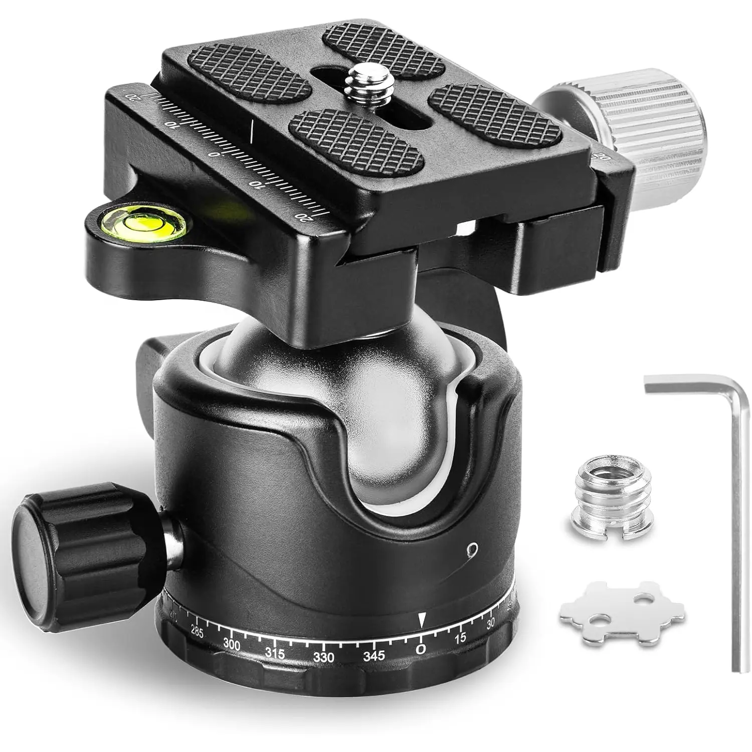 Ball  Mount,  36mm Ball  Camera Tripod  with 1/4" Arca Swiss Quick Release Plate for Tripod, Monopod, DSLR, Camera,Load 33lb/15kg