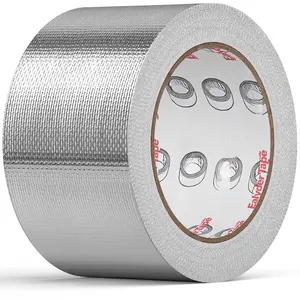 3in x 82ft Adhesive  Foil Heat Shield , Fiberglass Thermal Insulation Reflective Material for Pipe, Duct, Exhaust, HVAC and High Temp Protection, 5.91MIL