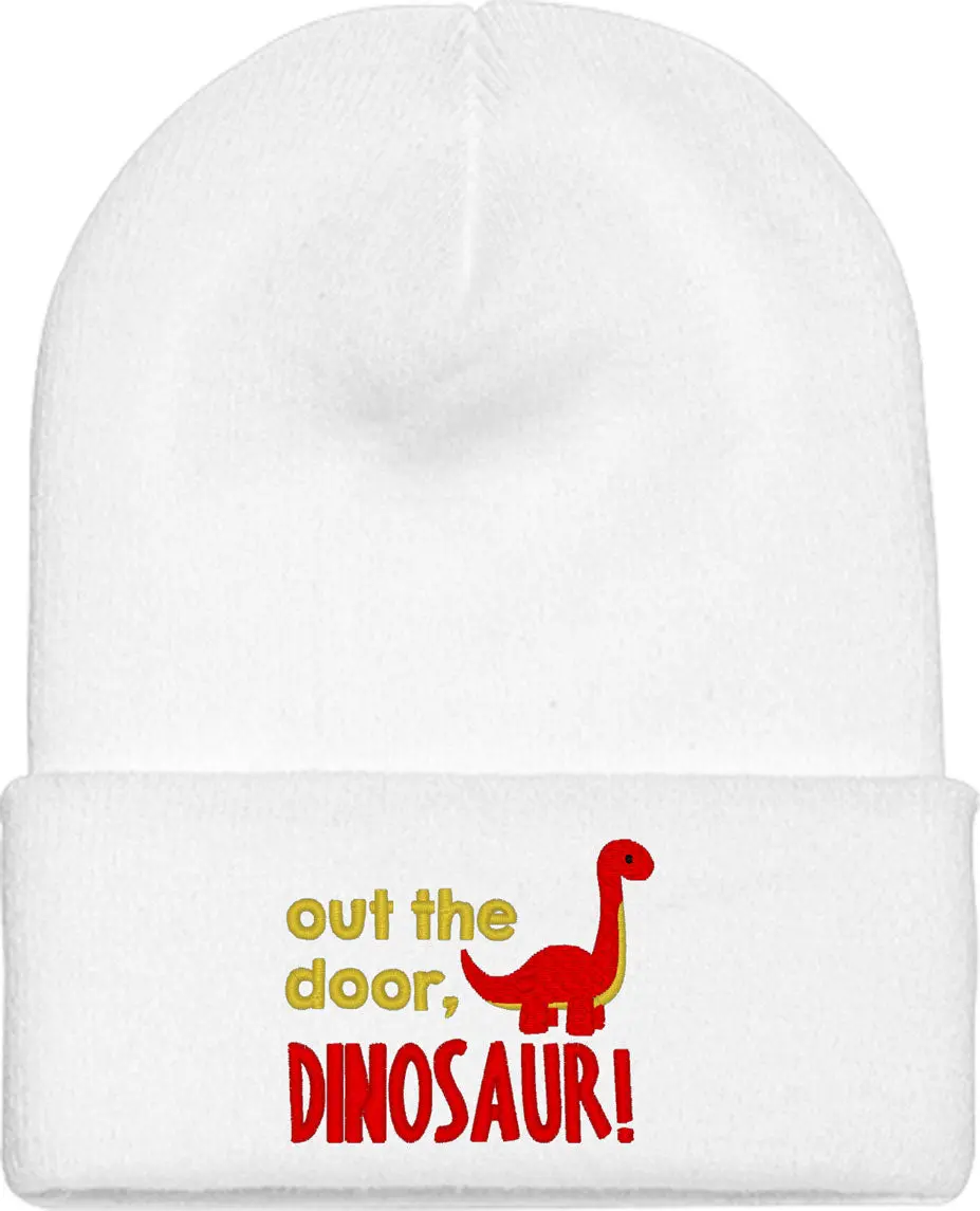 Out The Door Dinosaur Knit Beanie