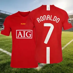 07 08/Away Kit/Short Sleeve /7# Ronaldo/Retro/Soccer Jersey/Fans Version