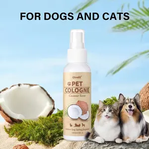 Pet Perfume for Dogs & Cats, Natural Coconut Scented Body Fragrance, Odor Eliminator, Long-Lasting Freshness, 1pc Pet Cologne