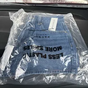 Pacsun Women's Ivy High Waisted Festival Jean Shorts Indigo