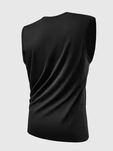 Summer Sports Vest Quick-Dry Sleeveless Short Sleeve, Men's Tank Top for Fitness Running Yoga, Ideal for Gym Workout