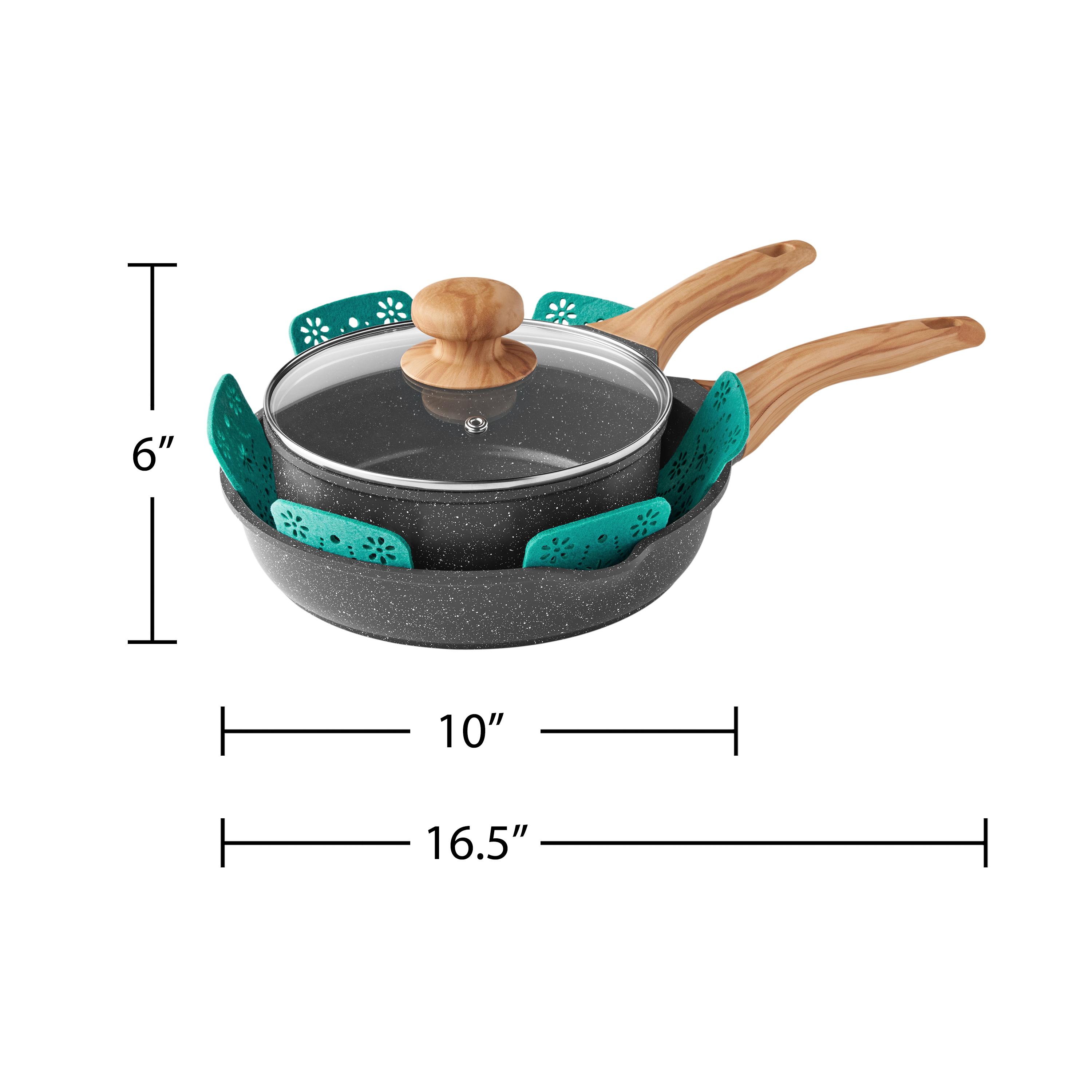 30-Piece Cast Aluminum Cookware Set – Prairie-Inspired Charcoal Speckle Design 30-Piece Cast Aluminum Cookware Set – Prairie-Inspired Charcoal Speckle Design