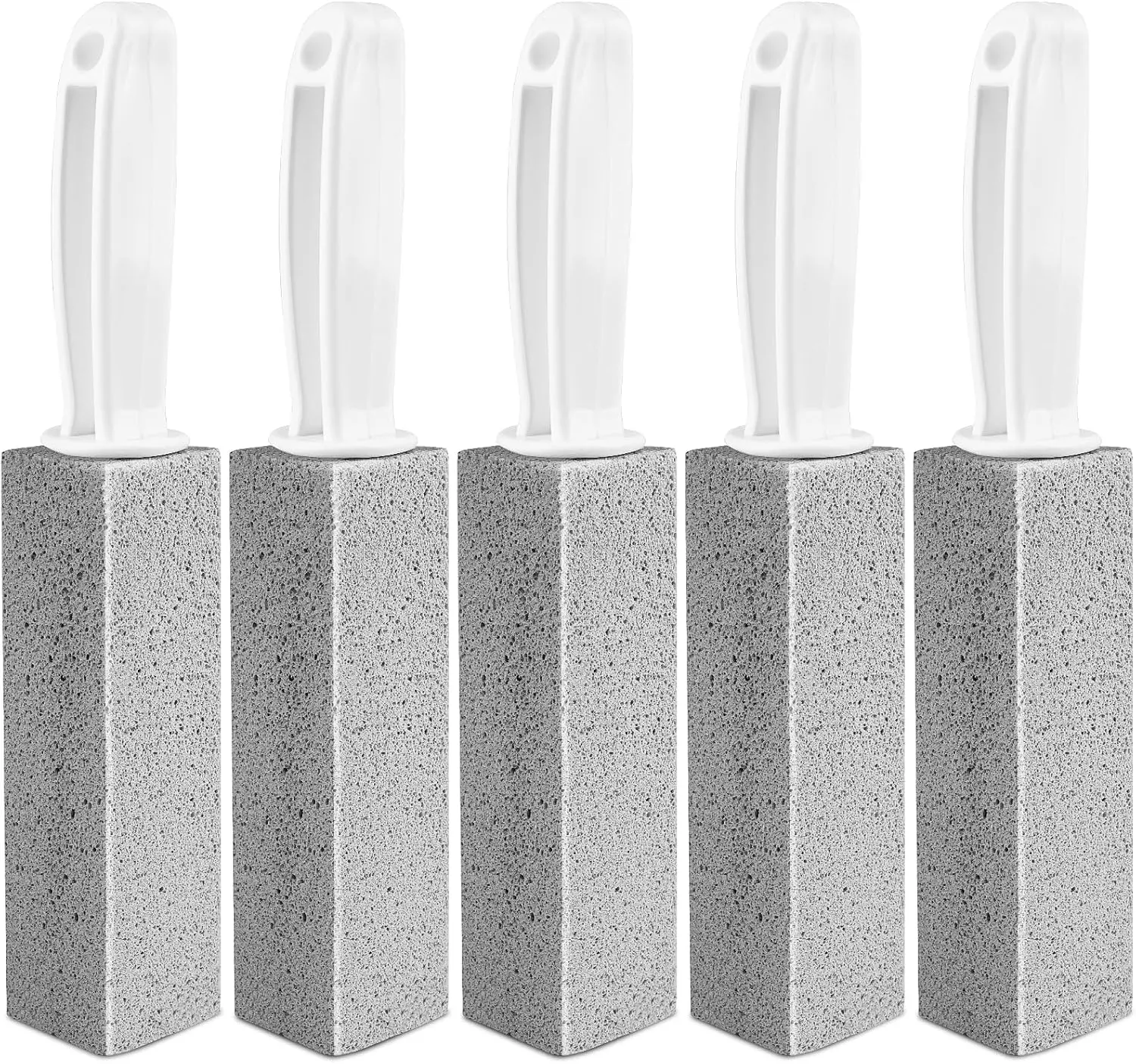 Toilet Pumice Stone With Handle, 5 Pack Pumice Stone Toilet Bowl Cleaner, Hard Water Toilets Ring Remover for Cleaning Toilets, Bathtubs, Stove, Grills, Swimming Pools, Sinks