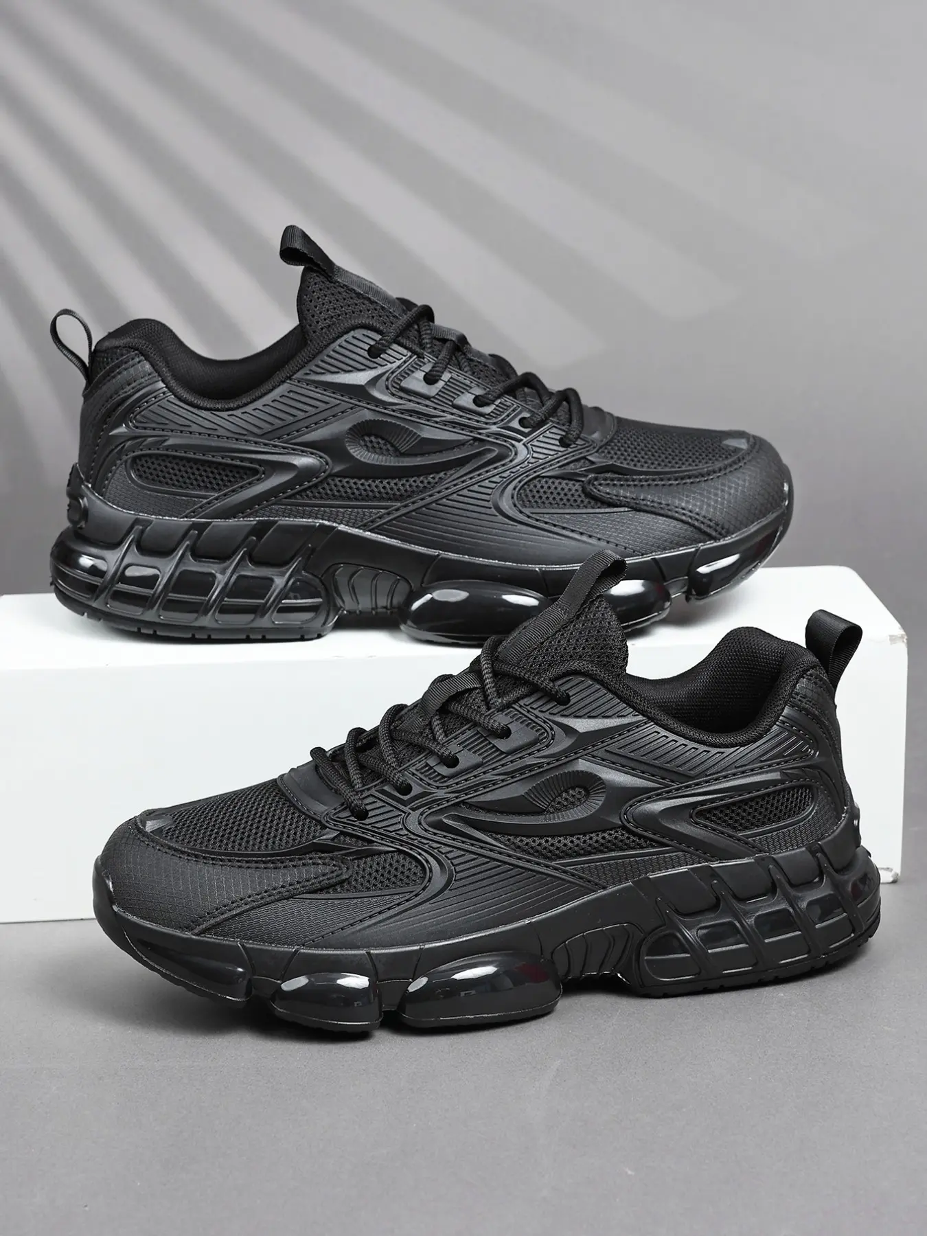 Men's Casual Letter Print Sneakers, Mesh Upper, PU Textile & Tpu Sole, All-Season Comfort Shoes, Unisex Outdoor Footwear, Breathable Walking Sneakers